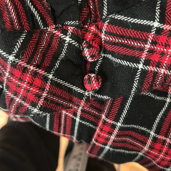 Lord & Taylor plaid red, Black, white long sleeved shirt women's Size 3x - Picture 4 of 5